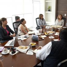 Representantes de las distintas instituciones, durante la reunión diplomado para capacitar al personal de hospitales del país