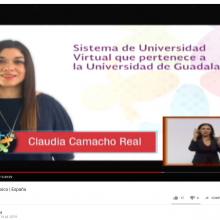 La académica Claudia Camacho Real habló sobre los esfuerzos de UDGVirtual para lograr la inclusión educativa