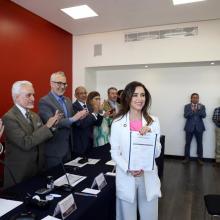 Doctora Leticia Leal Moya, Rectora del Centro Universitario de Tlajomulco (CUTlajomulco)