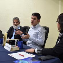 Licenciado José Antonio Arias Oaxaca, autor de este libro Economía + cultura = bienes y servicios culturales en Jalisco. Acciones e innovaciones en las formas de producir y acercar la cultura a nuevos públicos