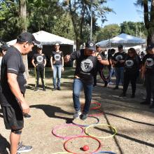 Doctor Jorge Balpuesta realizando actividad de rally