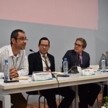 Armando Talamantes durante su participación en el panel del Seminario Internacional de Periodismo de Calidad