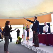 Doctor David Gómez-Álvarez durante la toma de protesta