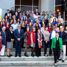 Foto grupal de los participantes de la asamblea