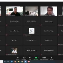 Participantes de la ceremonia virtual