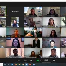 Participantes de la ceremonia virtual