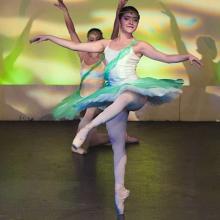 Ana Lucía Sánchez durante presentación de ballet