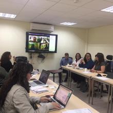 Participantes de la reunión de la Red de Bachilleratos Universitarios Públicos y a Distancia,