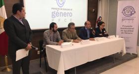 Presídium durante el curso de capacitación en igualdad de género