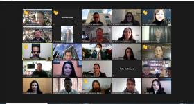 Participantes de la ceremonia virtual